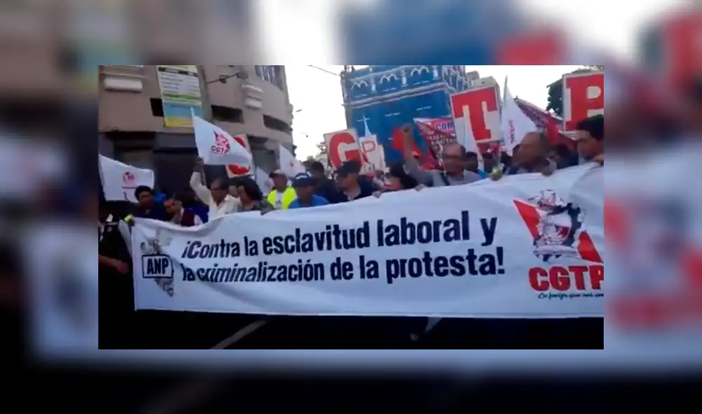 CGTP: Contingente de la PNP se dirige a la plaza San Martín para controlar marcha [EN VIVO]