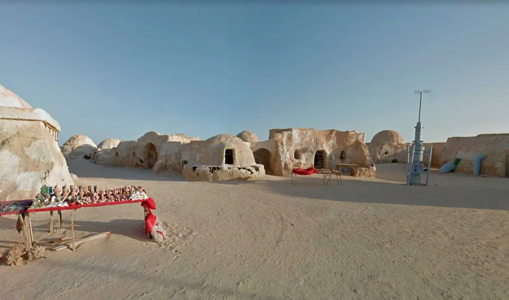 Desliza las imágenes para ver cómo luce la ciudad que inspiró Tatooine, planeta ficticio de Star Wars. Foto: captura de Google Maps.