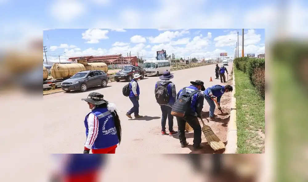 Puno: 120 sentenciados limpiaron las calles de Juliaca