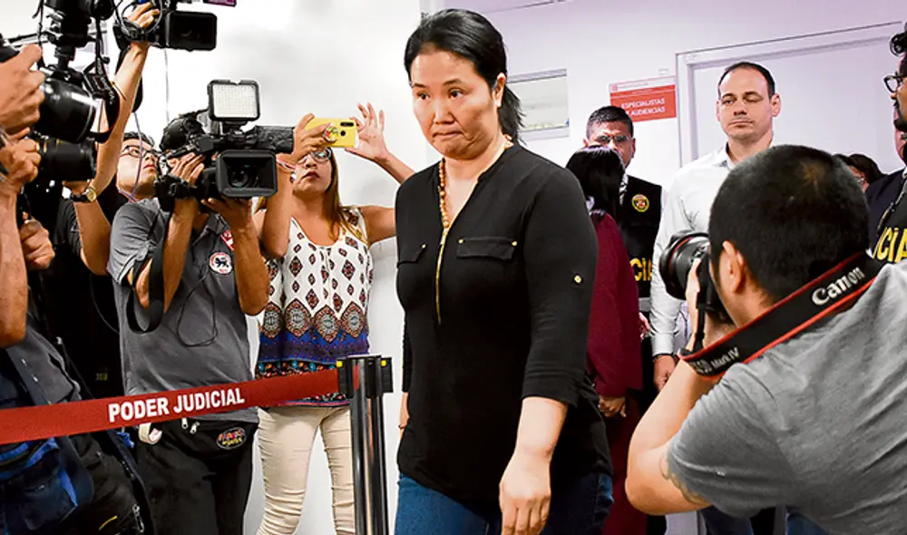 Detenida. Keiko apuntó que quiere consolidar Fuerza Popular.