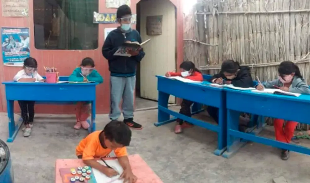 La iniciativa del adolescente fue titulada como “Aprendo en casa con Daniko”. Fotocaptura: Facebook. La iniciativa del adolescente fue titulada como “Aprendo en casa con Daniko”. Fotocaptura: Facebook.