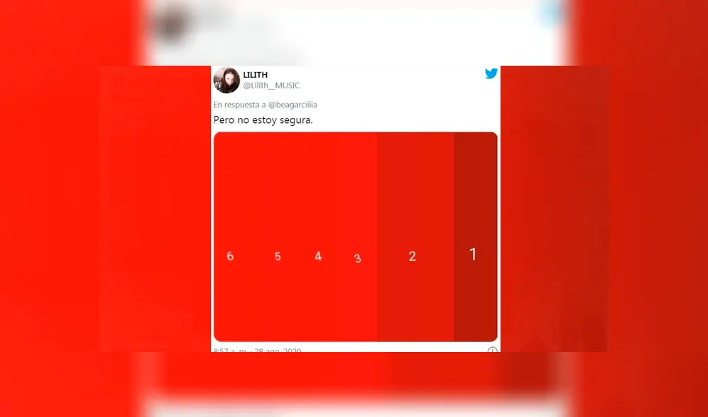 Desliza las imágenes para ver las respuestas que dieron algunos usuarios a este reto visual. Fotocapturas: @beagarciiiia/Twitter Desliza las imágenes para ver las respuestas que dieron algunos usuarios a este reto visual. Fotocapturas: @beagarciiiia/Twitter