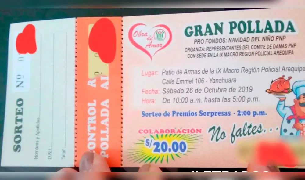 Policías de Arequipa denuncian que los obligan a comprar polladas de S/ 20.