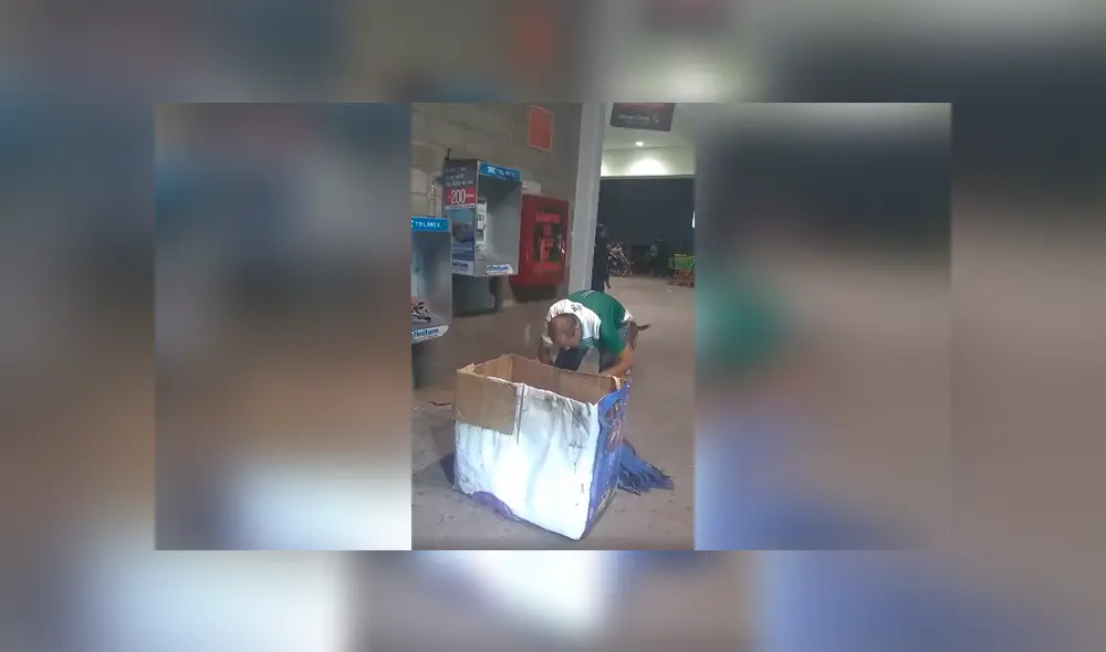 Desliza las imágenes para conocer la tierna acción de un hombre al brindarle abrigo y ropa a un perro callejero. Foto: Juan Echeverria.