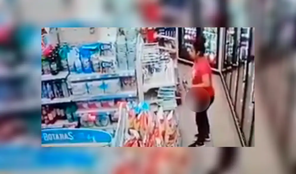 Facebook Viral: mujer es captada untándose líquido limpiador en su zona íntima para robar en tienda 