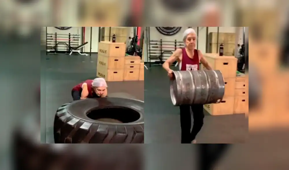 Vía Facebook. Mujer de 72 años dejó a más de uno con la boca abierta al mostrar su increíble agilidad en el crossfit