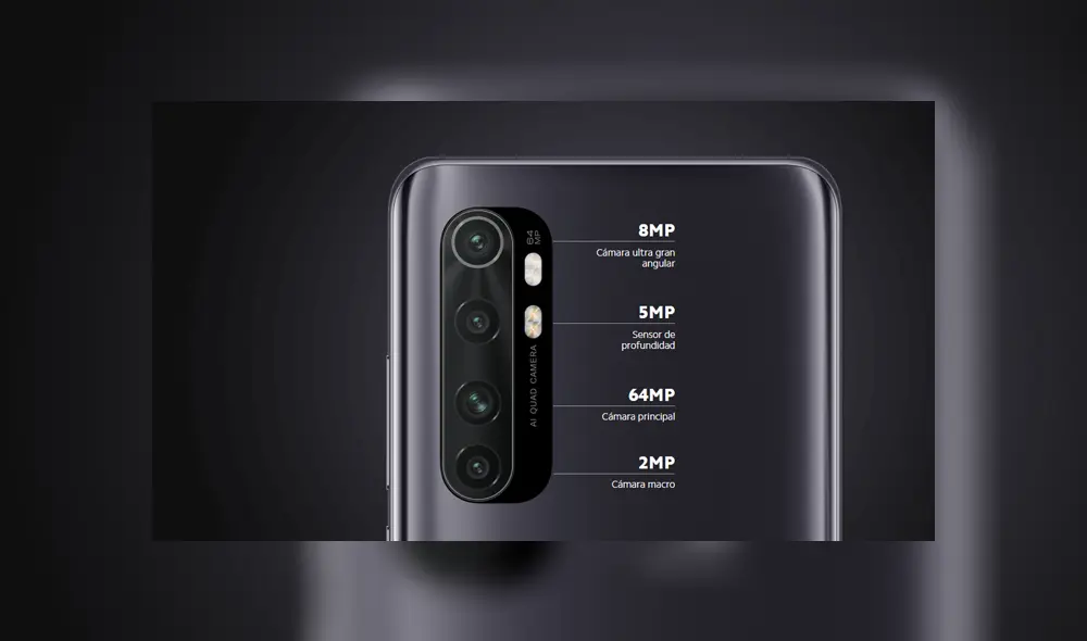 El Mi Note 10 Lite está equipado con un sistema de cámara cuádruple. El Mi Note 10 Lite está equipado con un sistema de cámara cuádruple.