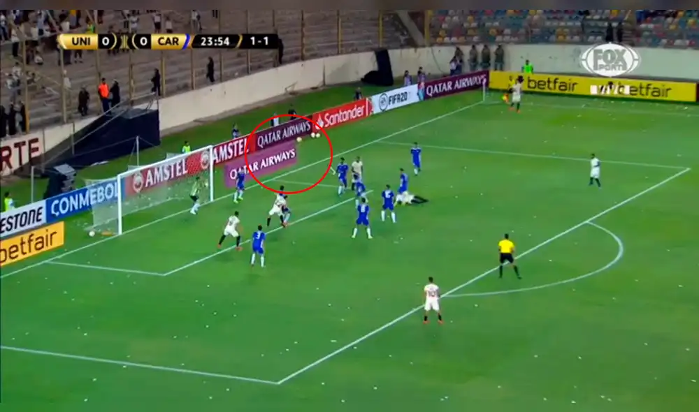 Federico Alonso pone el 1-0 en el Universitario vs. Carabobo. Federico Alonso pone el 1-0 en el Universitario vs. Carabobo.