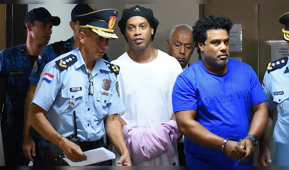 Ronaldinho celebró su cumpleaños en la cárcel con un asado.