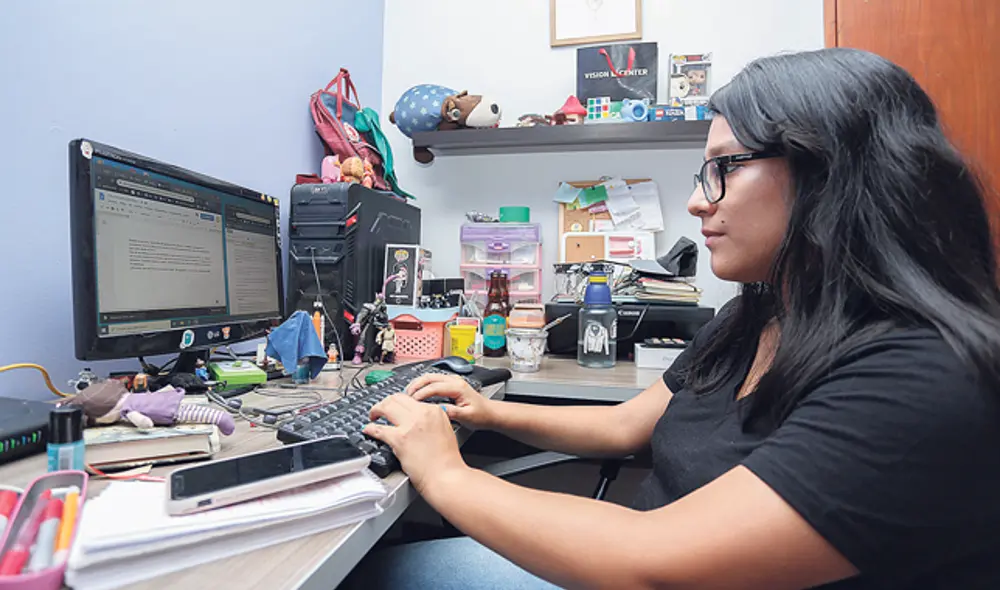 Online. Las clases universitarias ahora son a distancia. (Foto: Antonio Melgarejo) Online. Las clases universitarias ahora son a distancia. (Foto: Antonio Melgarejo)