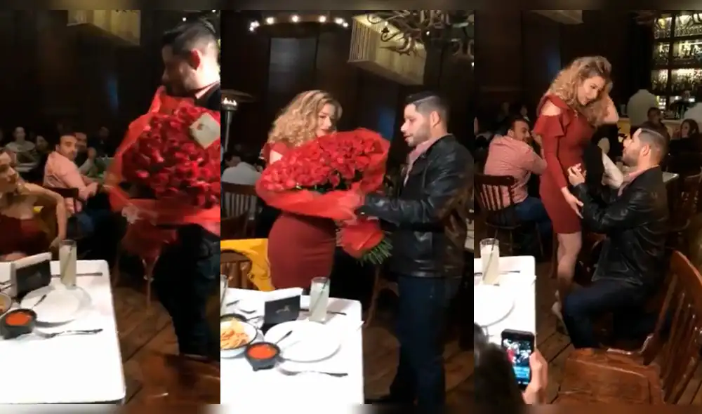 Facebook: Le pidieron matrimonio en romántica cena y tuvo terrible reacción [VIDEO]