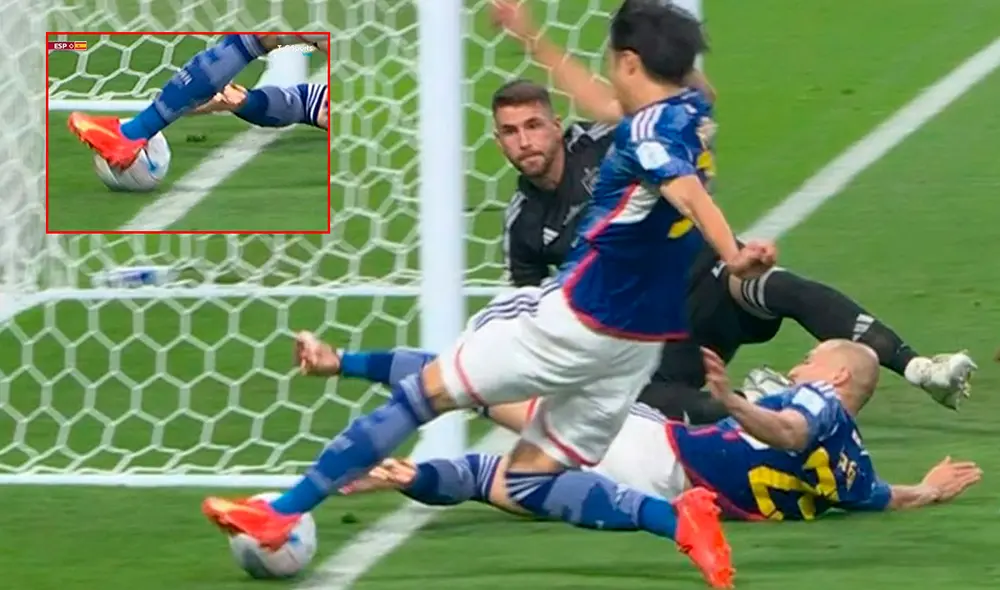 Ao Tanaka puso el 2-1 de Japón luego de una asistencia al filo de la cancha. Foto: captura de TyC Sports