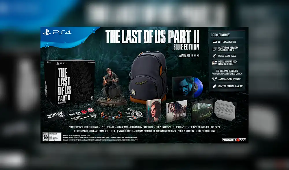 The Last of Us Part II Ellie Collection volverá a estar a la venta en tiendas de Estados Unidos y Canadá.