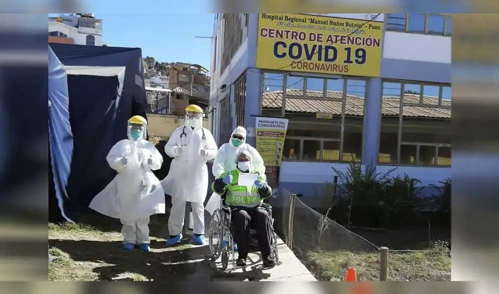 Agente policial se fue a su casa ayer. Logro vencer a la COVID- 19, tras estar internado en UCI. Agente policial se fue a su casa ayer. Logro vencer a la COVID- 19, tras estar internado en UCI.