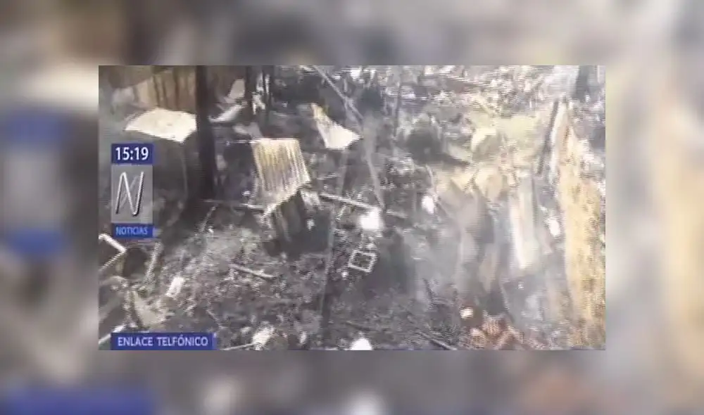 Incendio consumió vivienda en Chosica [VIDEO] 