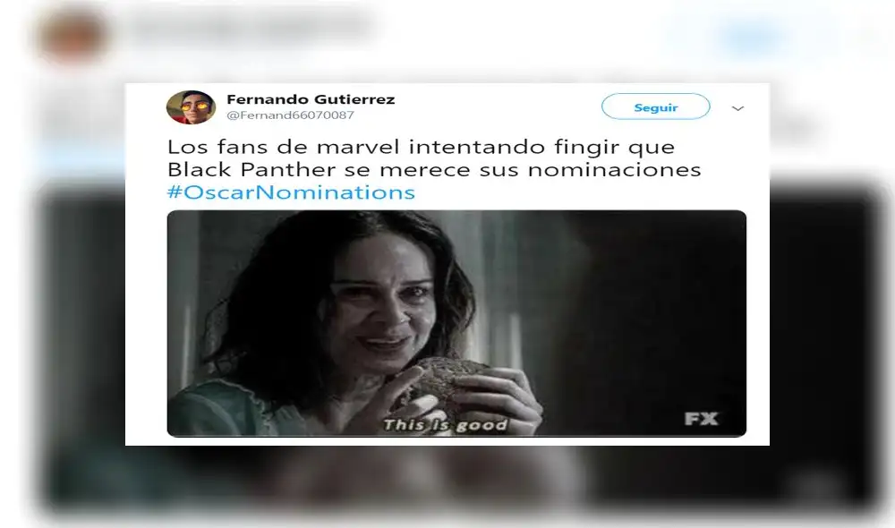 Los más hilarantes memes tras conocerse los nominados a los Oscar 2019 Los más hilarantes memes tras conocerse los nominados a los Oscar 2019
