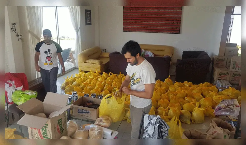 Millonario árabe alista entrega de víveres. Millonario árabe alista entrega de víveres.