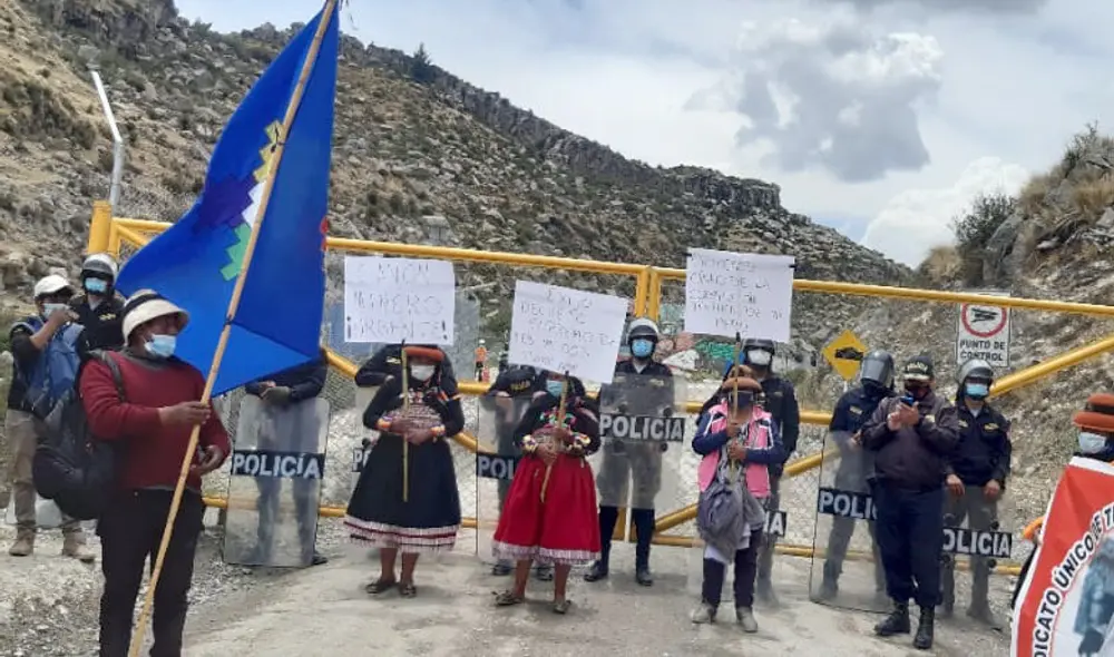 Manifestaciones en Challhuahuacho se retoman desde el lunes de manera indefinida. Foto: Difusión