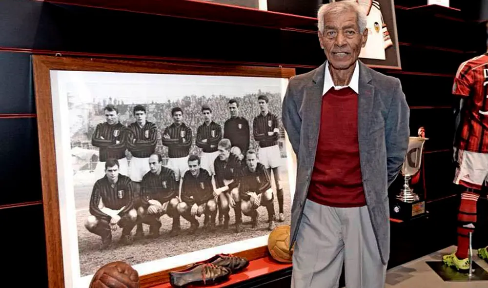 Víctor Benítez ganó la 'Orejona' con el AC Milan. Foto: Andina Víctor Benítez ganó la 'Orejona' con el AC Milan. Foto: Andina