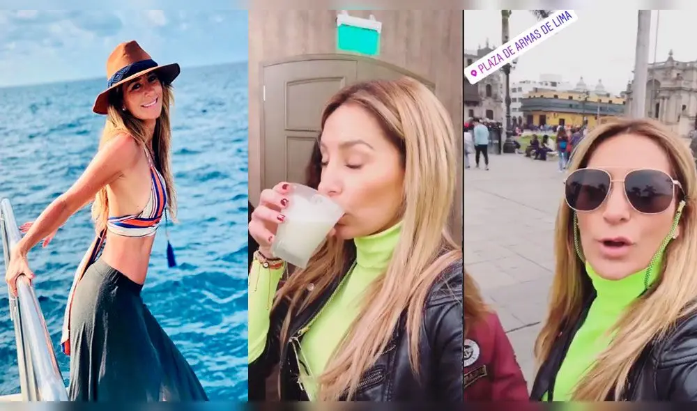 Geraldine Bazán se pasea por Lima con sus hijas Geraldine Bazán se pasea por Lima con sus hijas