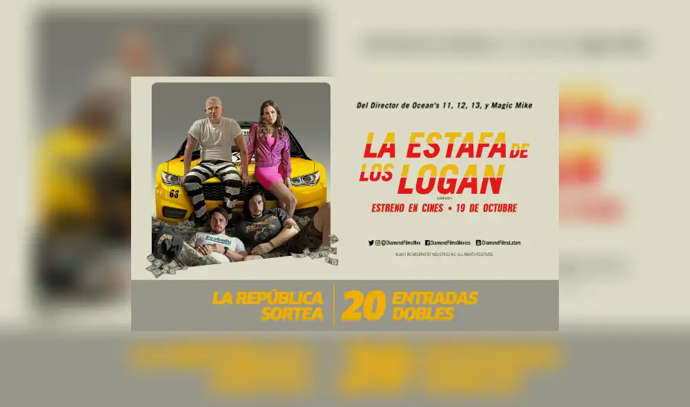 La República te lleva al avant premiere de la película "La estafa de los Logan"
