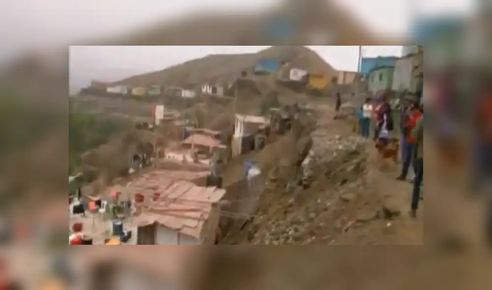 Sismo en Lima: viviendas en cerros de Mala corren peligro de derrumbe [VIDEO]