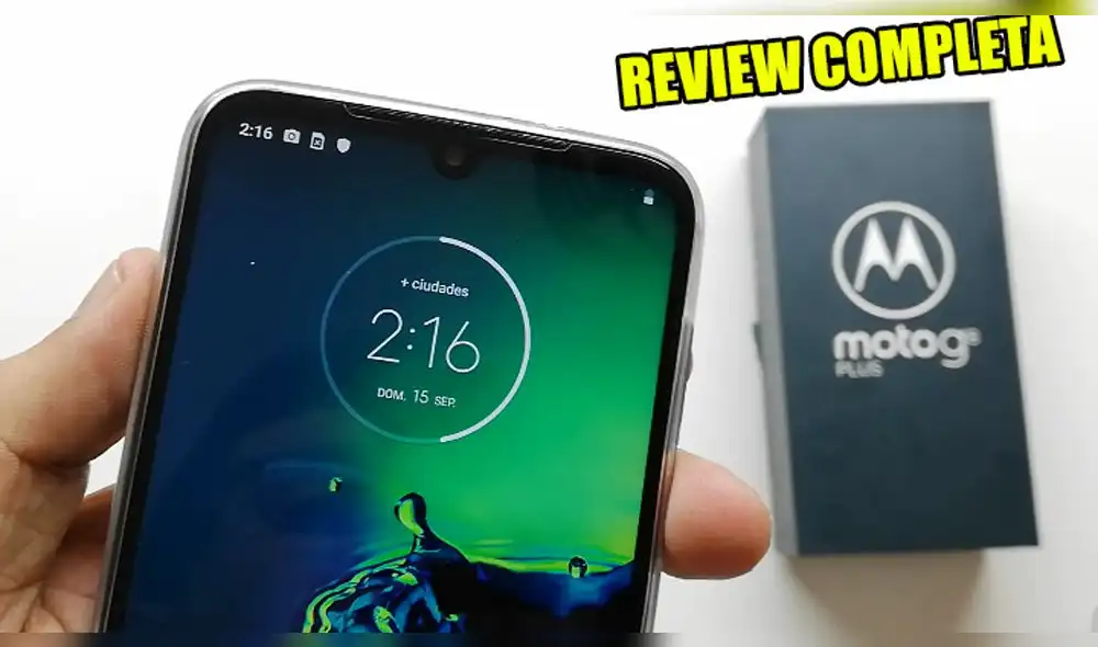 El Moto G8 Plus posee un 'notch' en forma de gota en el que reposa la cámara de 25MP. Foto: Daniel Robles