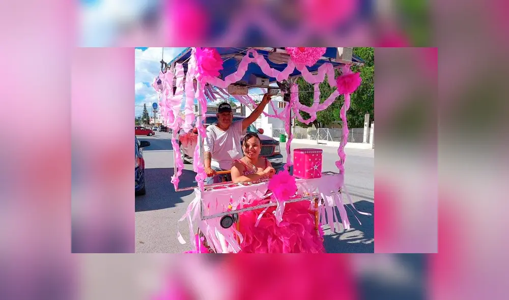 El hombre demostró que para hacer feliz a su hija no se necesita mucho dinero, sino creatividad. Vía Facebook Foto: captura