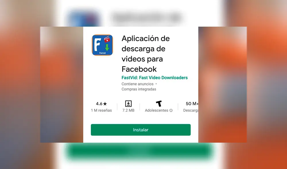 1. Instala esta aplicación en tu smartphone. Foto: Captura. 1. Instala esta aplicación en tu smartphone. Foto: Captura.
