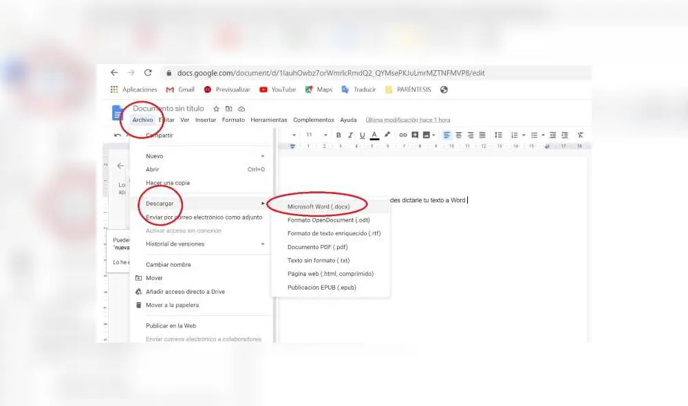 Desliza para conocer los detalles de este truco de Microsoft Word. Foto: Paréntesis.