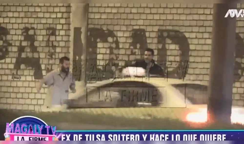 Ex de Tilsa Lozano fue captado en estado de ebriedad junto a acompañante