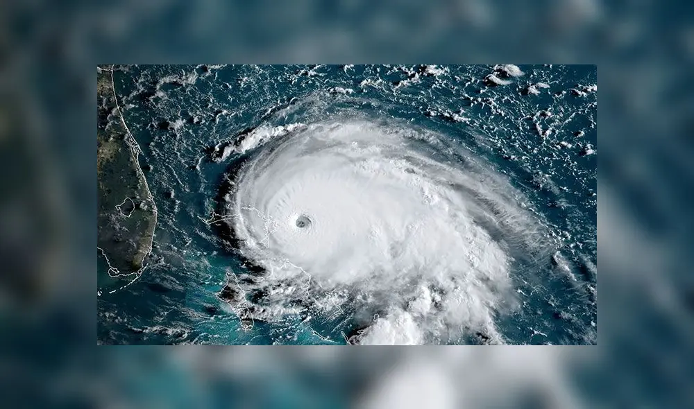 Imagen que muestra cómo Dorian se aproxima a Bahamas y Florida. Foto: AFP. Imagen que muestra cómo Dorian se aproxima a Bahamas y Florida. Foto: AFP.