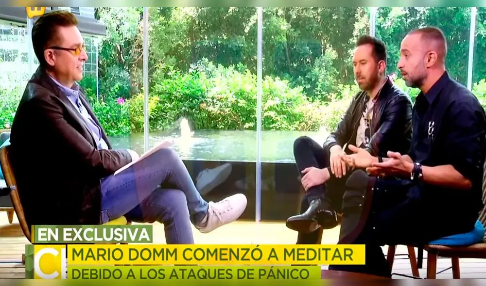 Mario Domm revela que consume ayahuasca para combatir ataques de pánico