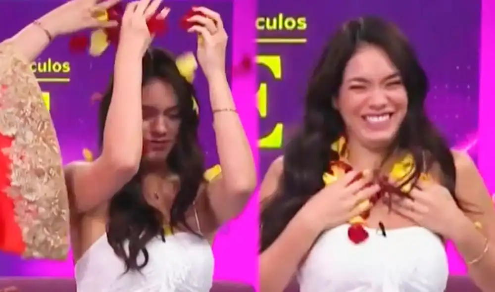 Jazmín Pinedo desea recibir el Año Nuevo con las mejores vibras. Foto: capturas América TV Jazmín Pinedo desea recibir el Año Nuevo con las mejores vibras. Foto: capturas América TV