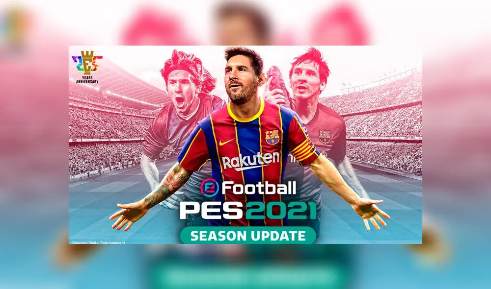 eFootball PES 2021 SEASON UPDATE llegará en septiembre.