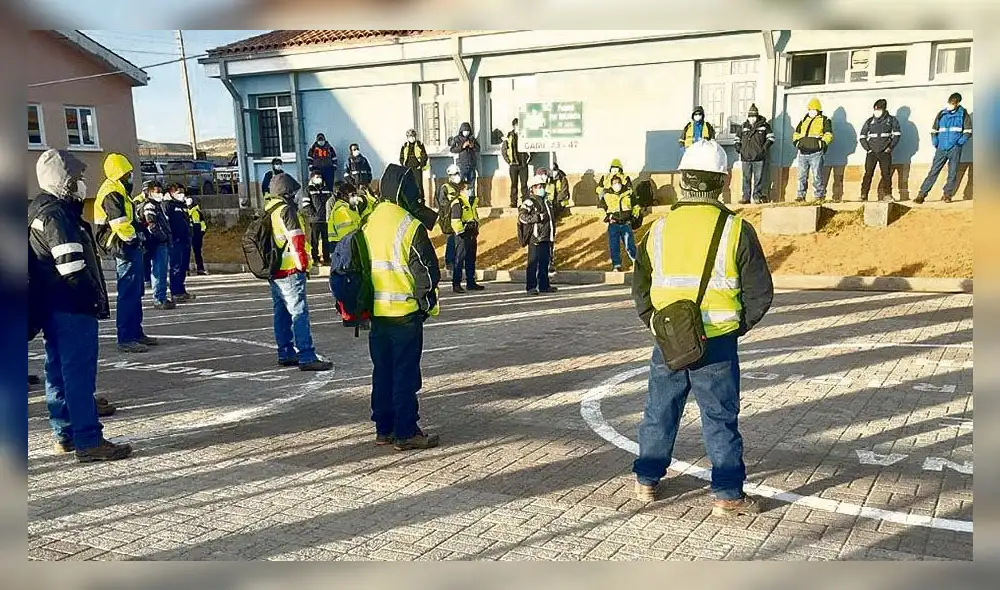 Protesta en Antapaccay.