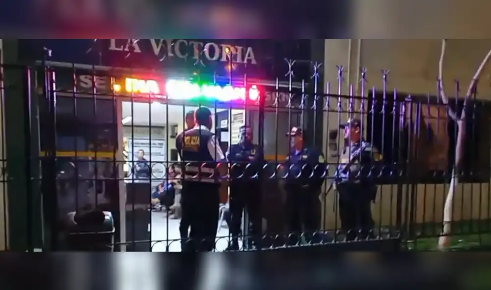 Los detenidos fueron trasladados hasta la carceleta de la comisaría de La Victoria. Foto: captura de video/ ABC Norte