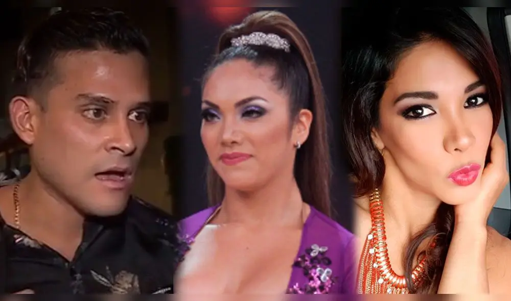 Christian Domínguez, Chabelita y Karen Dejo