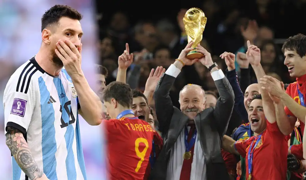 Vicente del Bosque salió campeón del mundo con España en el Mundial Sudáfrica 2010. Foto: composición GLR/IMAGO/FIFA Vicente del Bosque salió campeón del mundo con España en el Mundial Sudáfrica 2010. Foto: composición GLR/IMAGO/FIFA