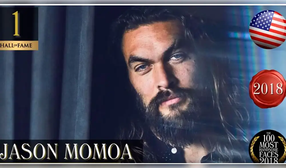 Jason Momoa lidera el ránking de los 100 rostros más bellos del planeta [FOTOS]
