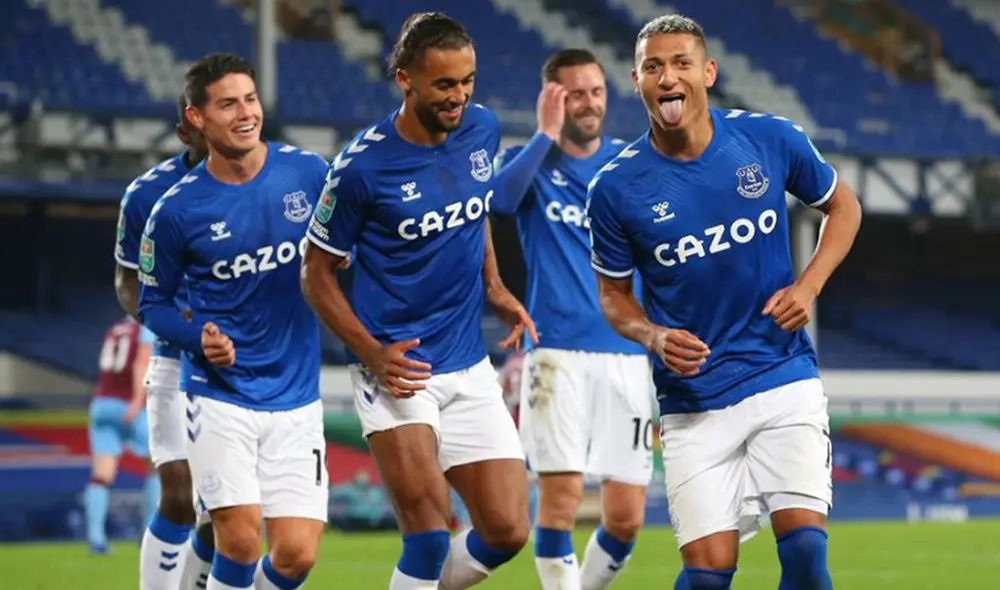 Everton superó por 4-0 a West Ham en la Copa de la Liga de Inglaterra. Foto: EFE