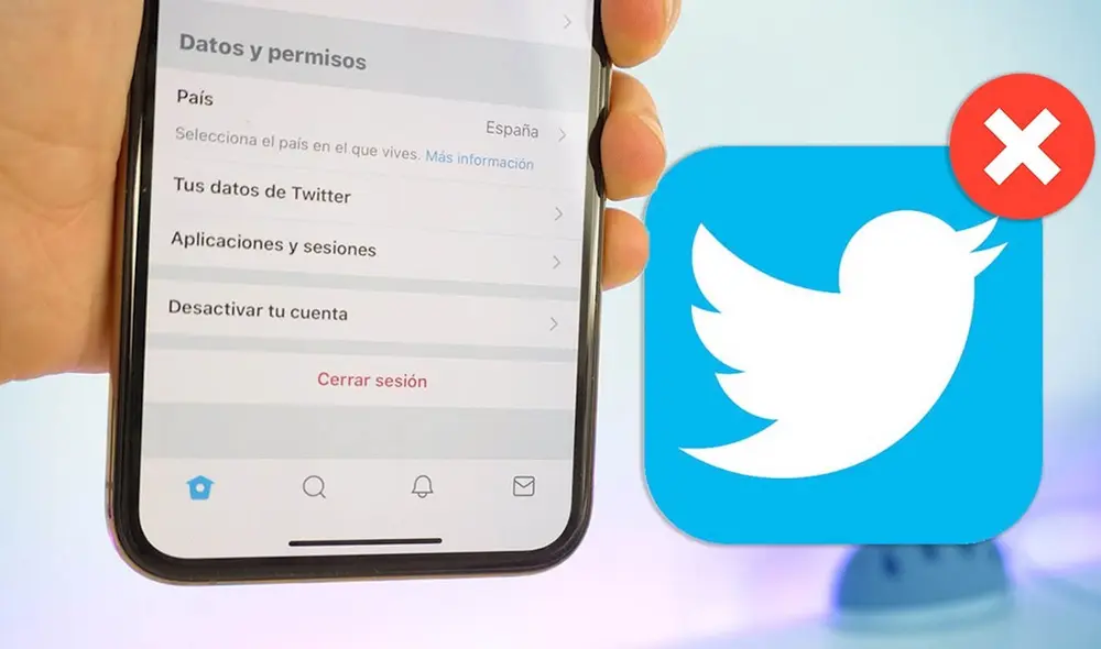 El proceso para desactivar tu cuenta de Twitter en iOS y Android es sencillo. Foto: AppleMundo