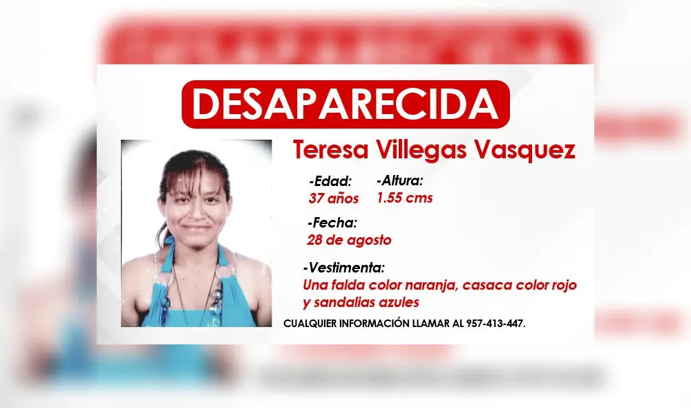 Mujer de 37 años desapareció el pasado 28 de agosto. Foto: Composición / La República Mujer de 37 años desapareció el pasado 28 de agosto. Foto: Composición / La República