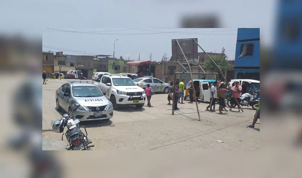 La Policía cercó el perímetro.