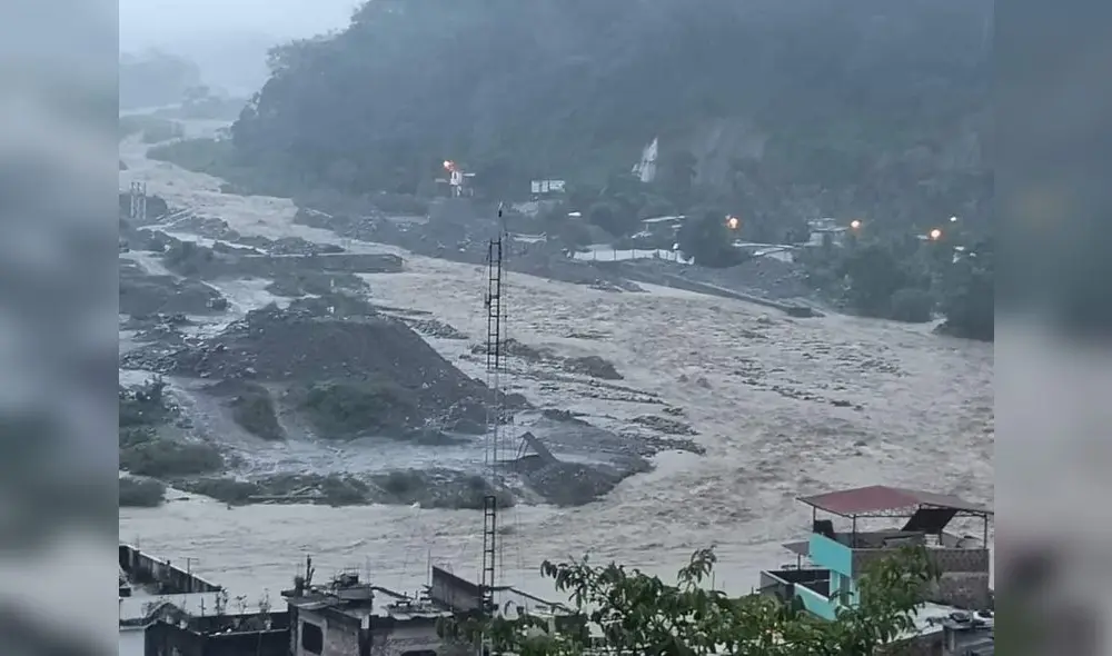 Familias afectadas por desborde del río Kimbiri. Familias afectadas por desborde del río Kimbiri.