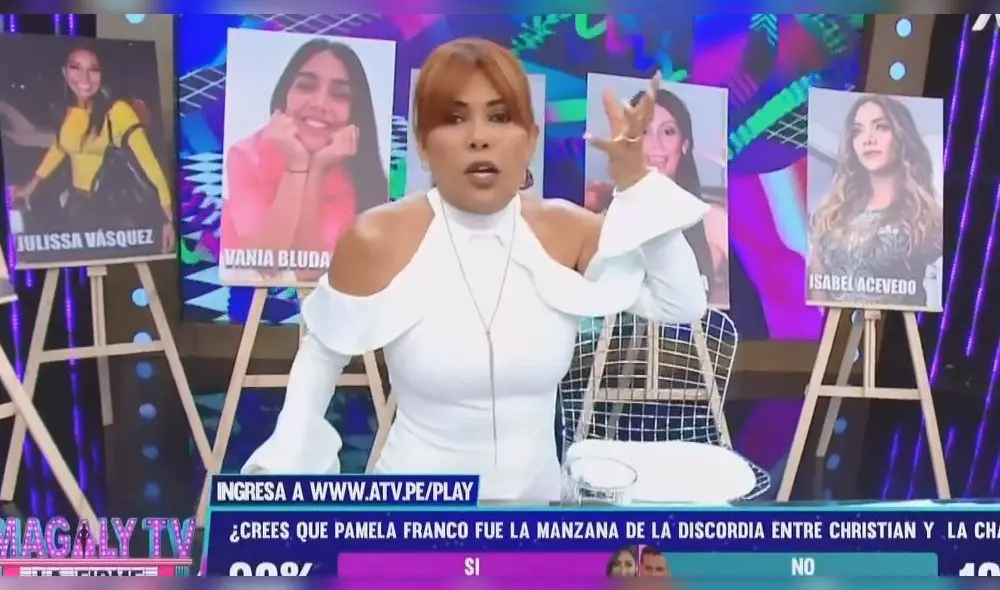 Magaly Medina sostuvo que los cantantes estuvieron viéndose hace más de un mes. (Foto: captura) Magaly Medina sostuvo que los cantantes estuvieron viéndose hace más de un mes. (Foto: captura)