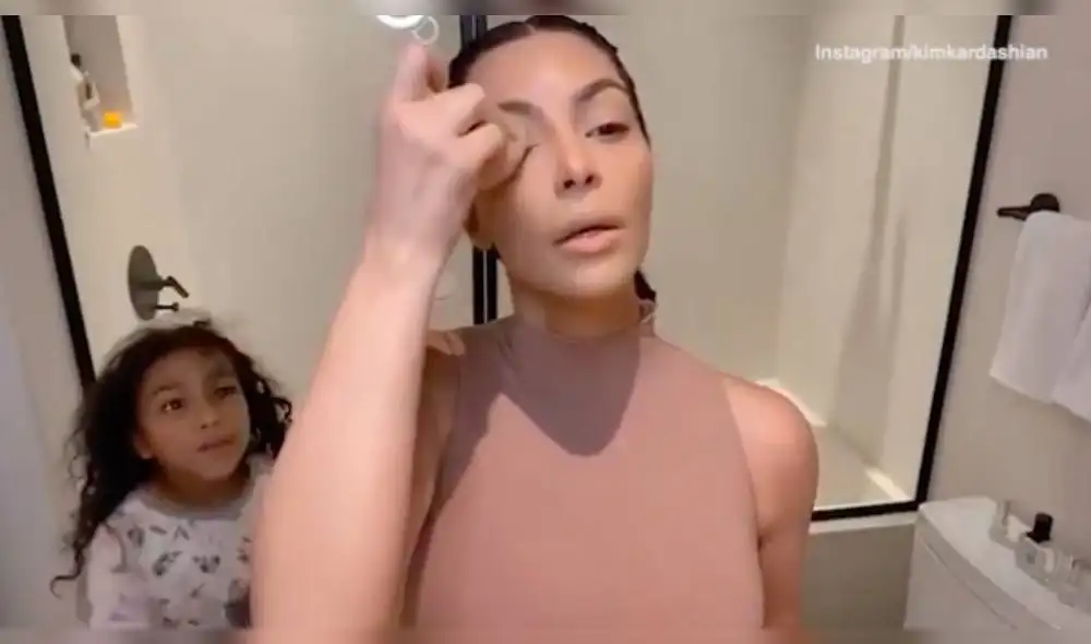 Kim Kardashian pidió a North dejarla sola. (Foto: Captura)