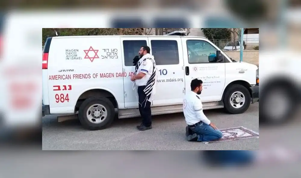 Ambos pertenecen al servicio nacional de emergencia Maguén David Adom. (Fuente: Motty Aflalo)