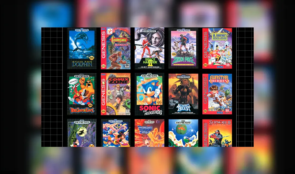 Los 42 juegazos con los que llega la Sega Genesis Mini. Revisa fecha de llegada y precio en Perú.
