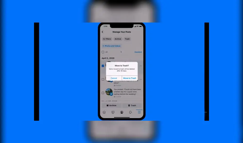 Facebook activa función para esconder publicaciones antiguas.